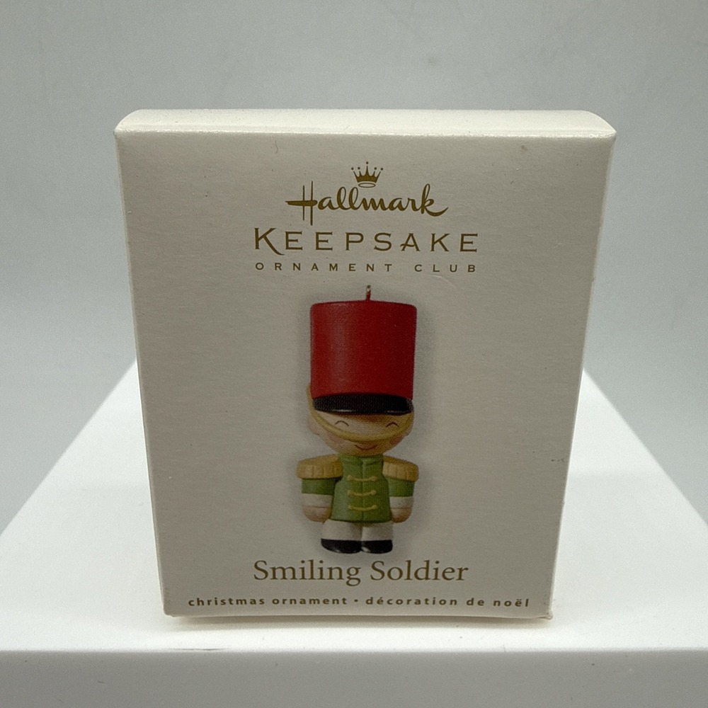 Hallmark Keepsake Smiling Soldier MINIATURE Christmas Tree Ornament 2010
